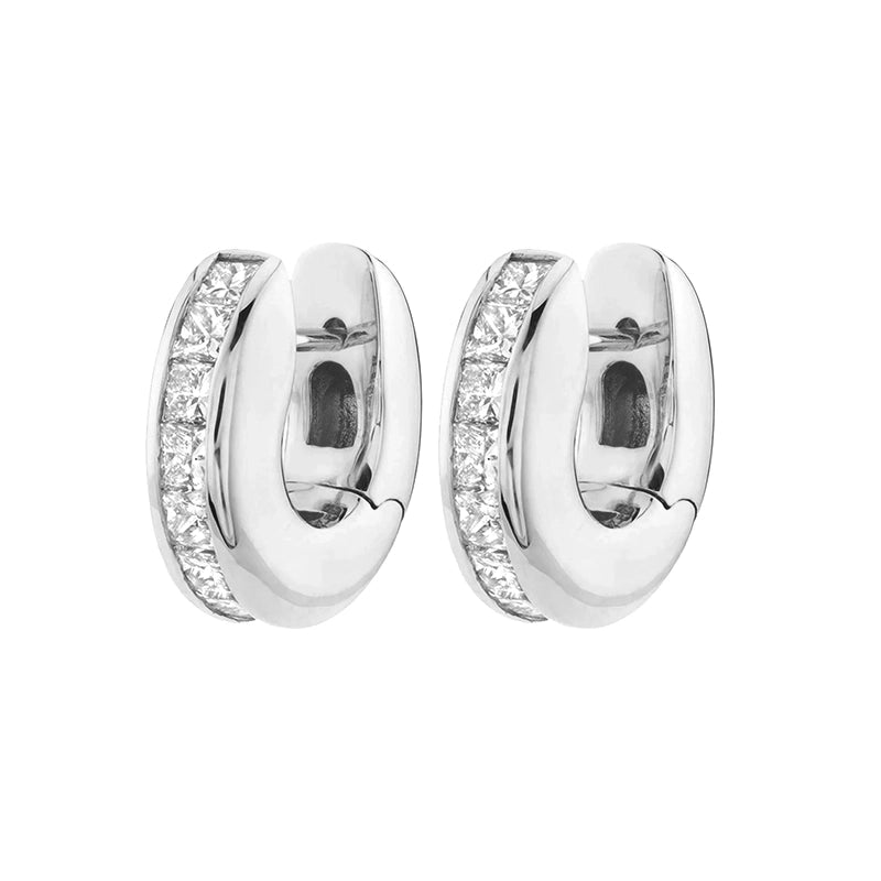 1 Pair Luxurious Classic Style Pentagram Circle Plating Inlay Copper Zircon 18k Gold Plated Earrings