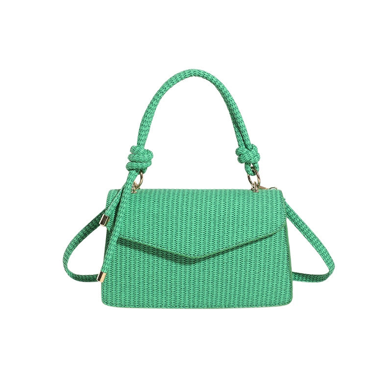 Women's Pu Leather Solid Color Basic Classic Style Square Magnetic Buckle Handbag Crossbody Bag Square Bag