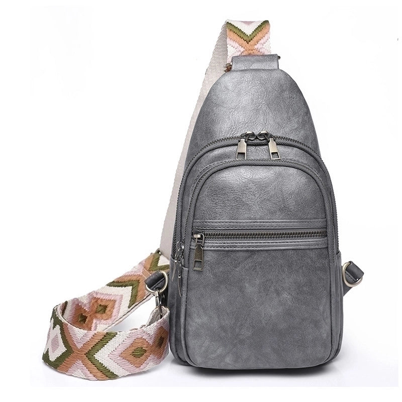 Women's Streetwear Solid Color Pu Leather Waist Bags