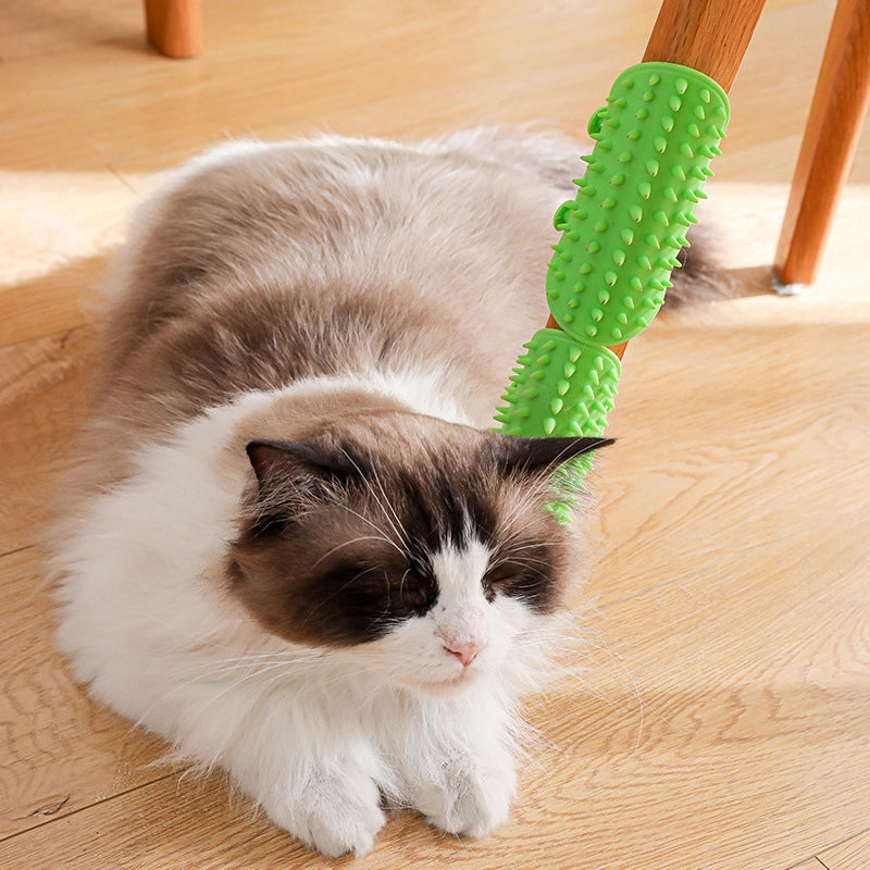 New Hot Selling Cat Table Leg Hair Rubbing Pet Silicone Antickle Massage Toy Scratch Recommend Wall Corner Sticker