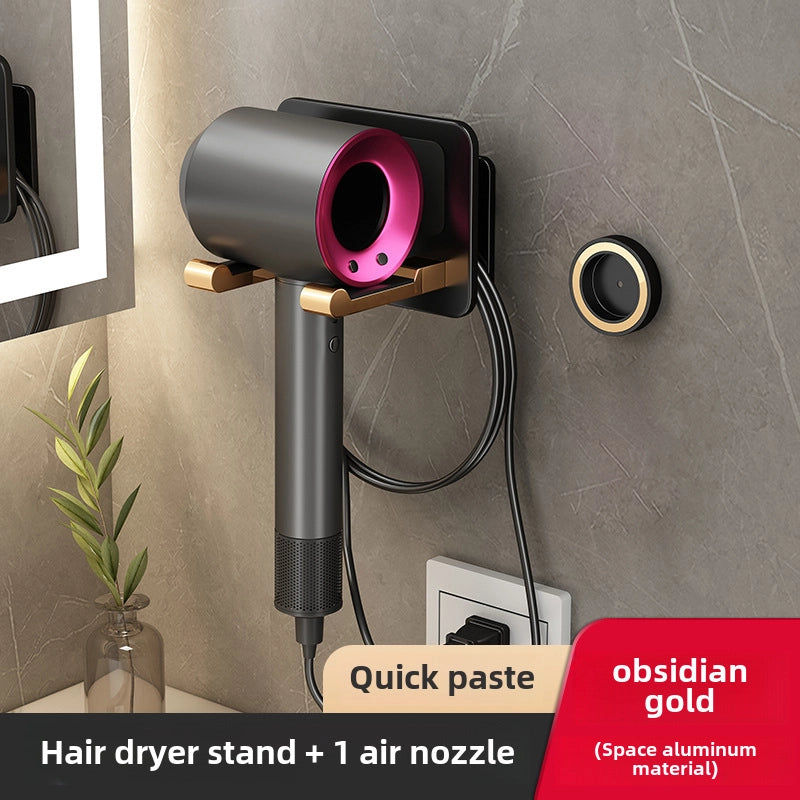 Hair Dryer Rack Punch-free Bracket Hair Dryer Rack Hair Dryer Storage Rack
