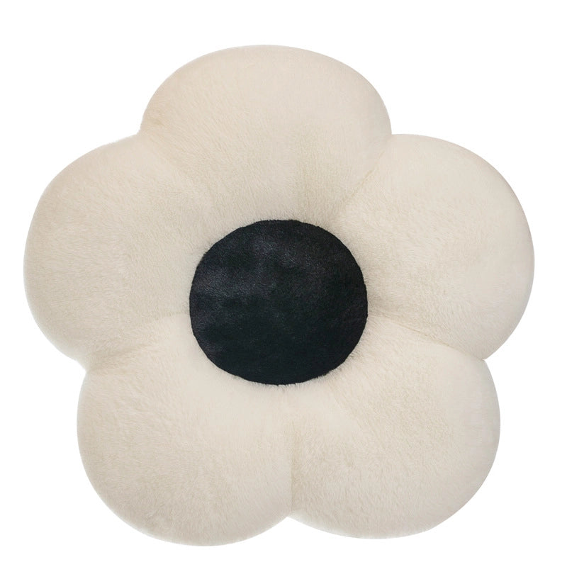 Rabbit Hair Flower Cushion Office Sofa Chair Student Cushion Butt Cushion Petal Futon Sunflower Pillow