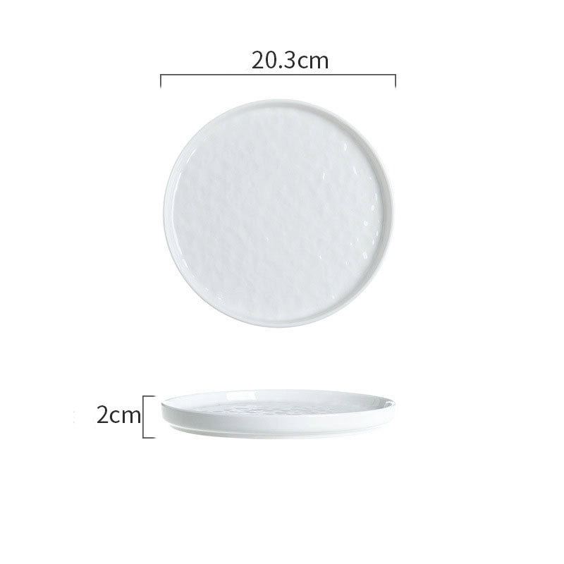 Ceramic Bowl Dish Tableware Household Plate Fish Plate Dish Soup Bowl Rice Bowl Simple Light Luxury Noodle Bowl