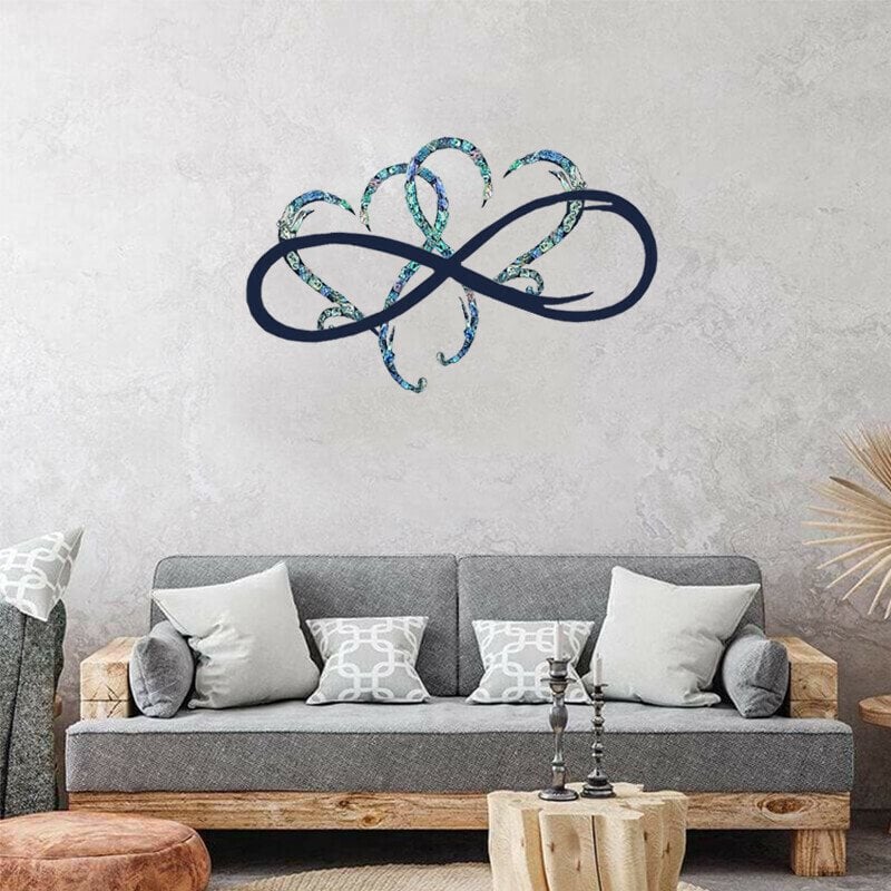 🔥Promotion 49% OFF - 💞Infinity heart-Steel wall decor Metal Wall art