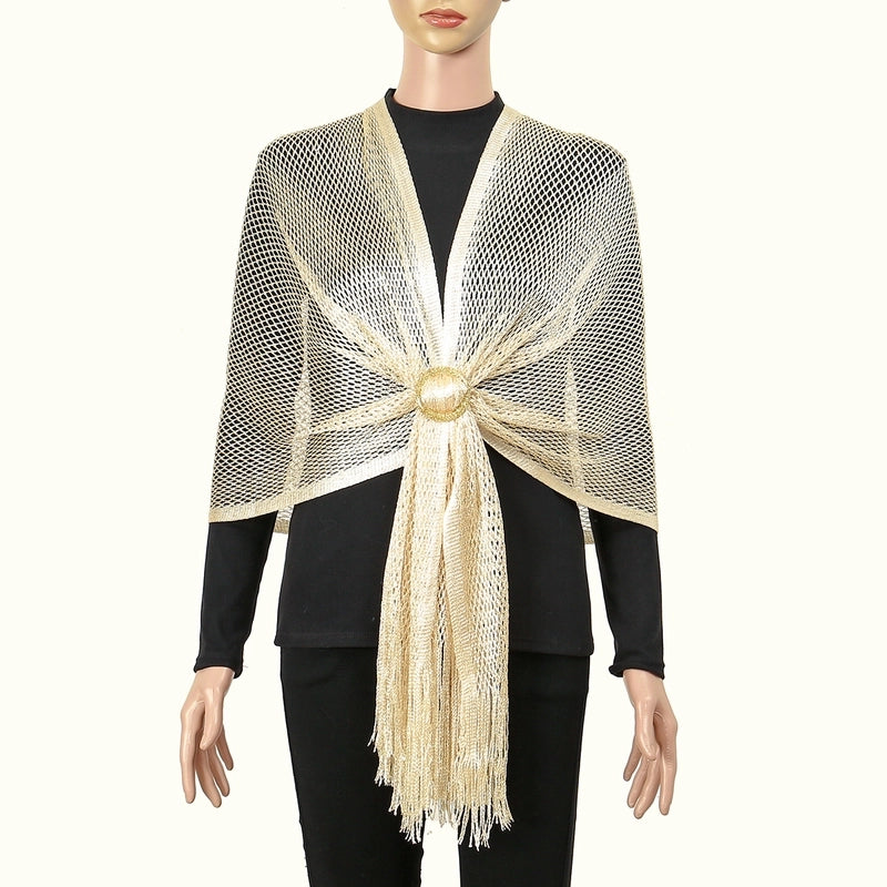 Women's Classic Style Solid Color Polyester Solid Color Shawl