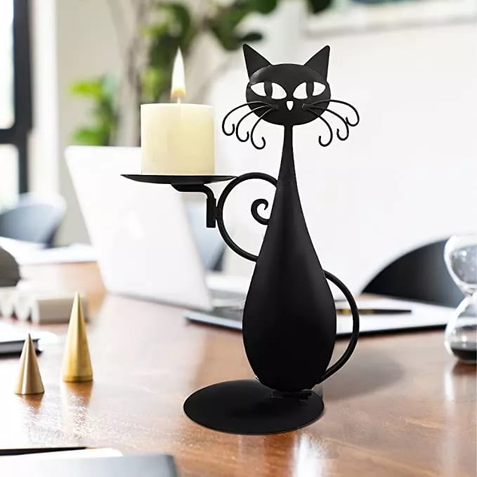 🔥Hot Selling | 48% OFF😺Black Cat Candle Holder