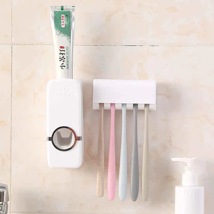 AUTOMATIC TOOTHPASTE DISPENSER & HOLDER