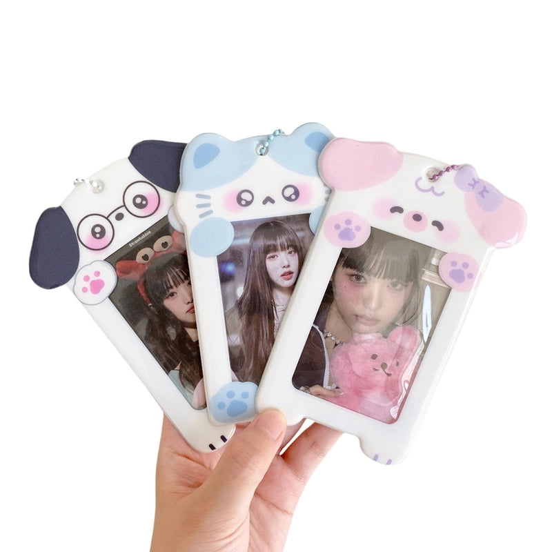 Women's Animal Cartoon PVC Hook Loop Card Holders