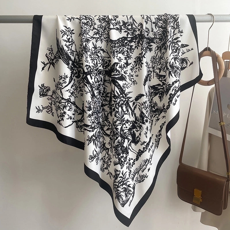 Women's Elegant Printing Polyester Printing Scarf