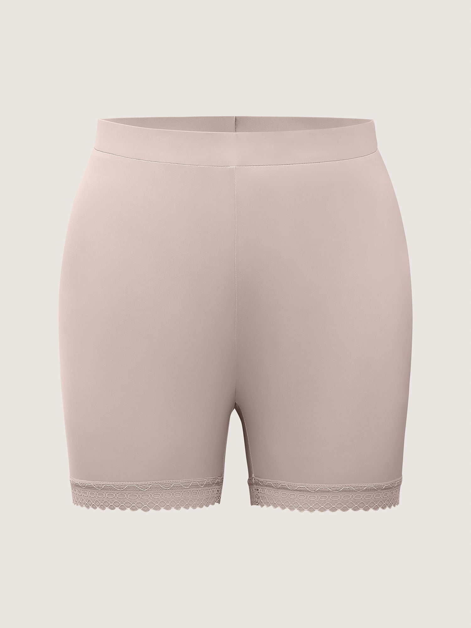 Very Stretchy Lace Hem Skinny Shorts