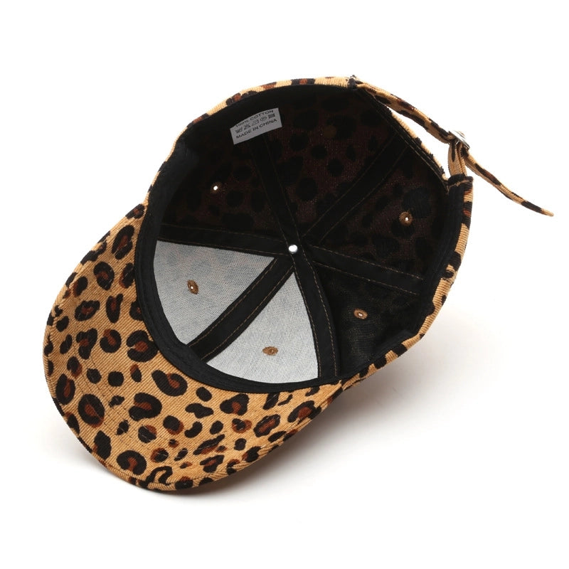 Unisex Vintage Style Classic Style Leopard Curved Eaves Baseball Cap