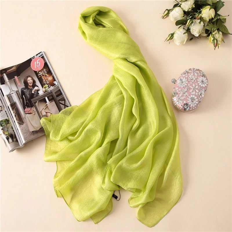 Autumn Fashion Travel Sunscreen Scarf Linen New Imitated Silk Scarves New Sweet Lady Shawl