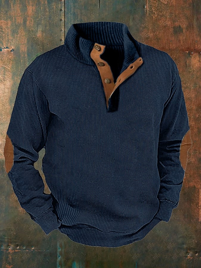 Men's Casual Buttoned Pullover