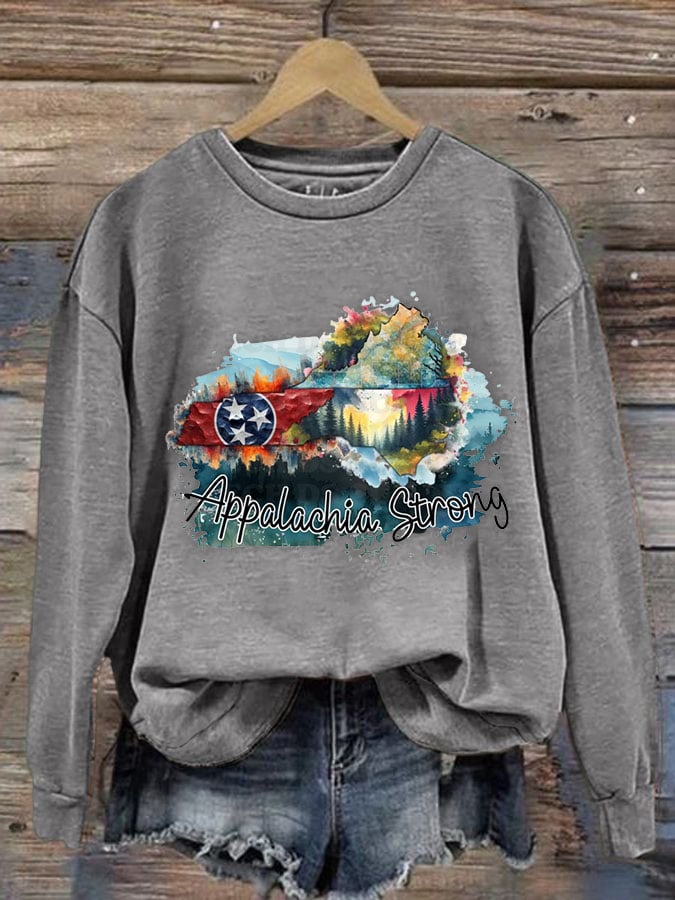 Women's Nortr Carolina Strong Print Casual Sweatshirt