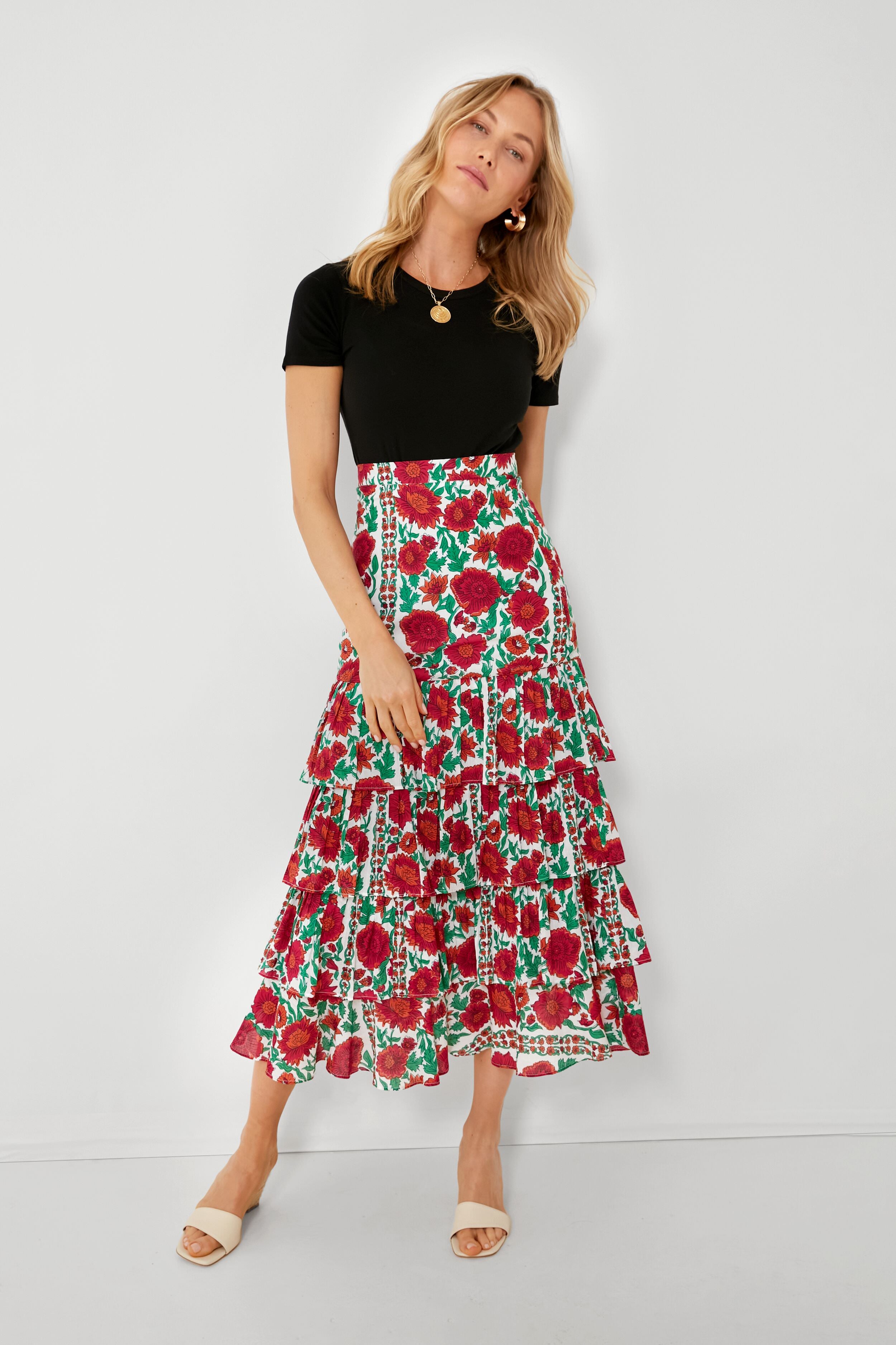 Pink Dijon Honduras Maxi Skirt