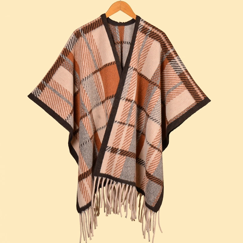 Women's Retro Graffiti Polyester Acrylic Oil Painting Shawl