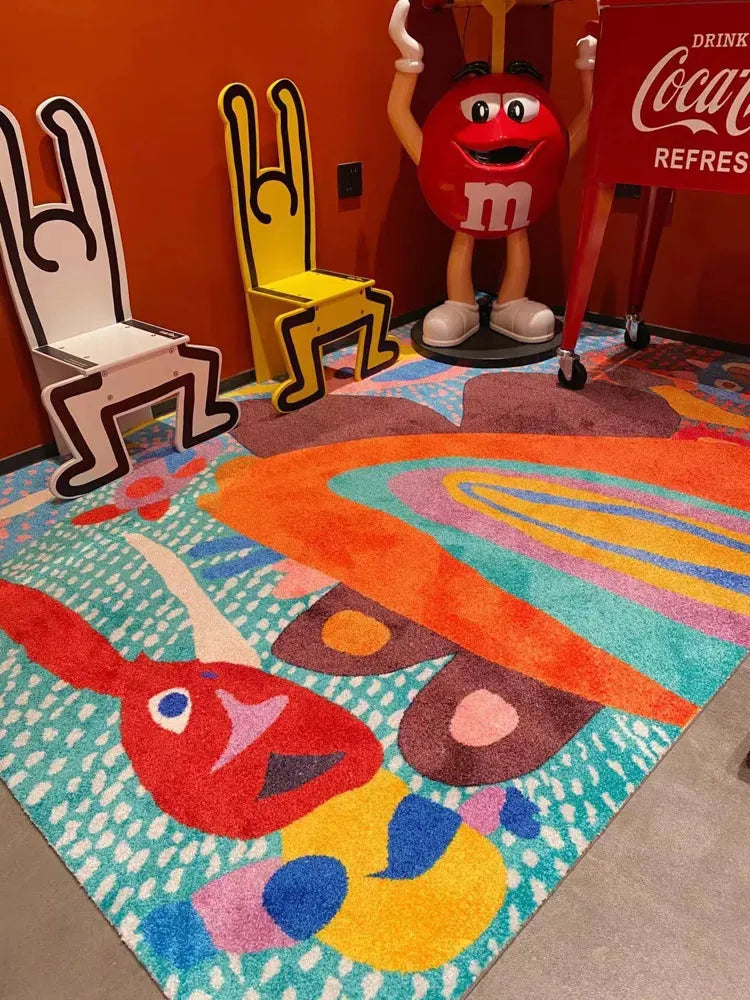 Rainbow Ears Kids Room Carpet