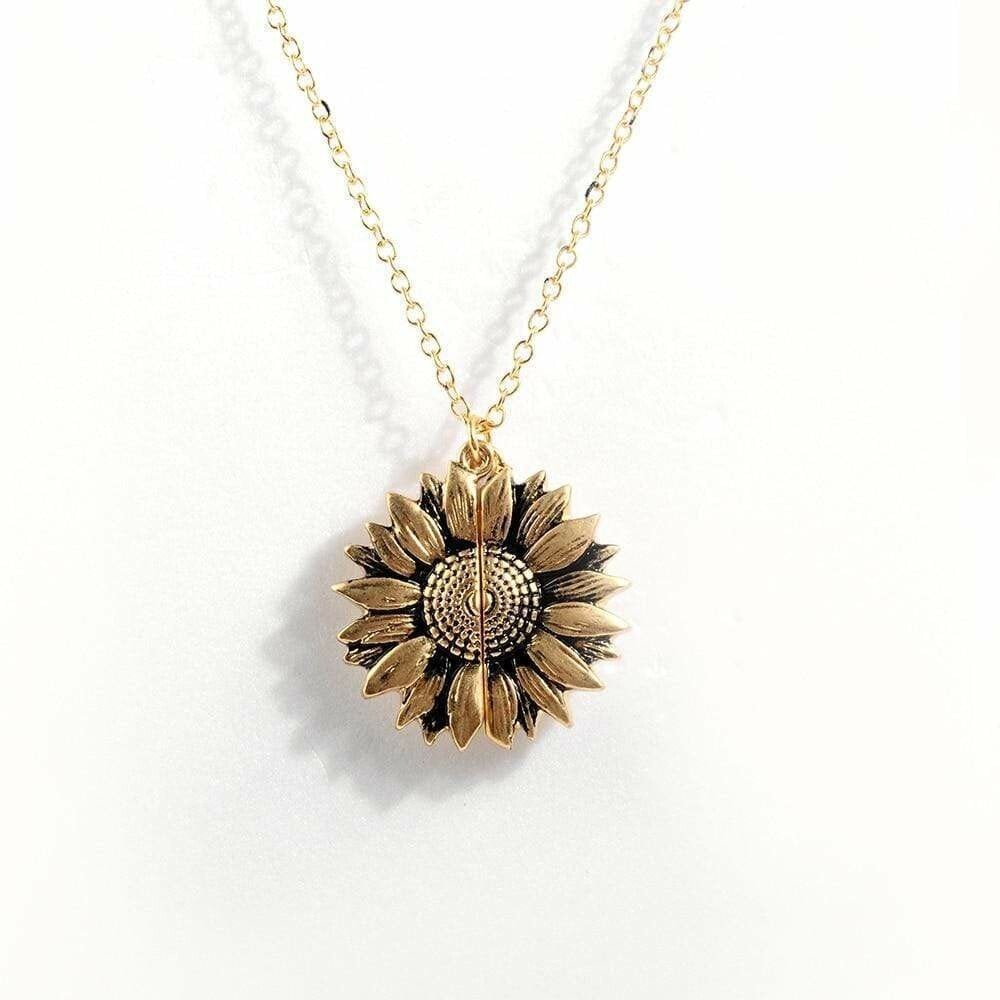 🔥🌞You Are My Sunshine Sunflower Necklace With Gift Box🌻