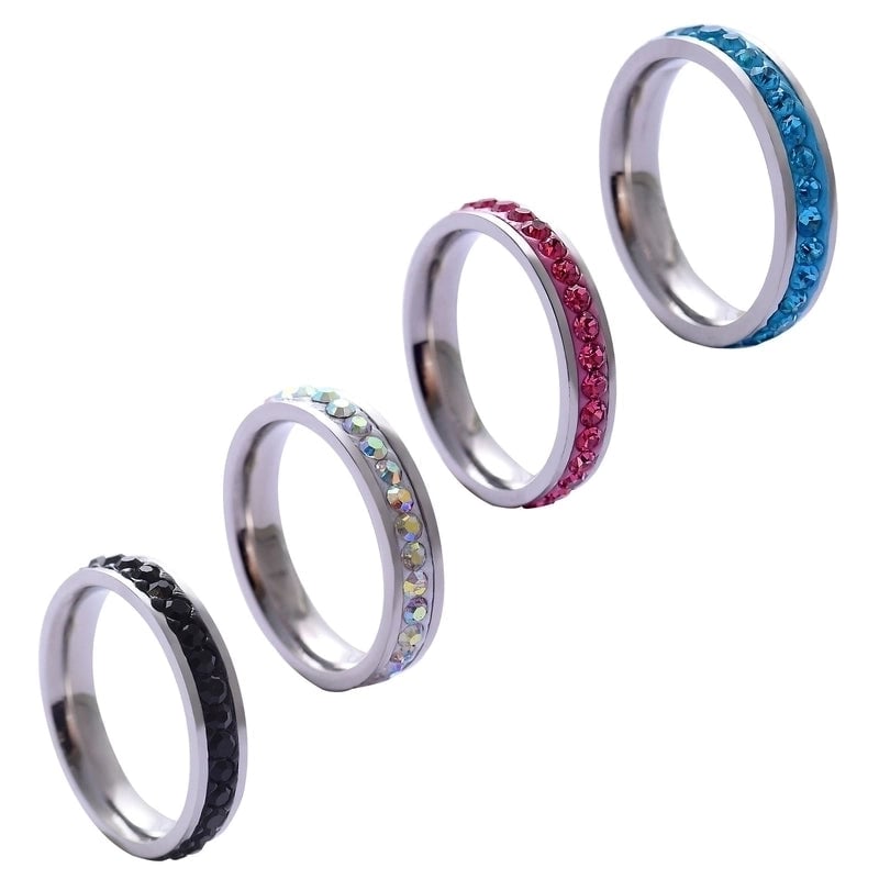 Commute Rhombus Stainless Steel Rings