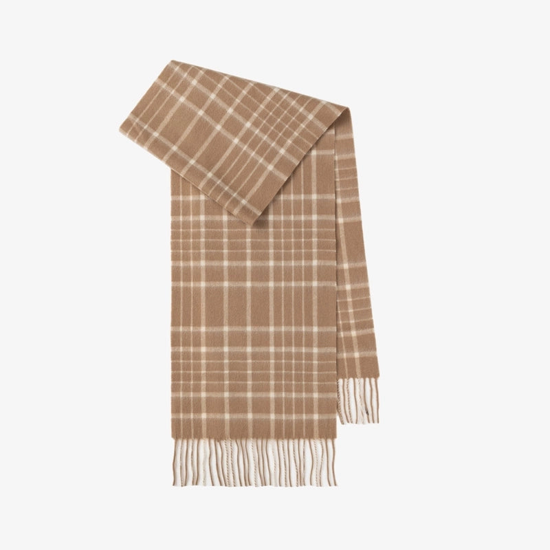 Wool Scarf Advanced Sense Simple Plaid Spring Clothing Women's Clothing Batch Winter Explosions For Women And Men