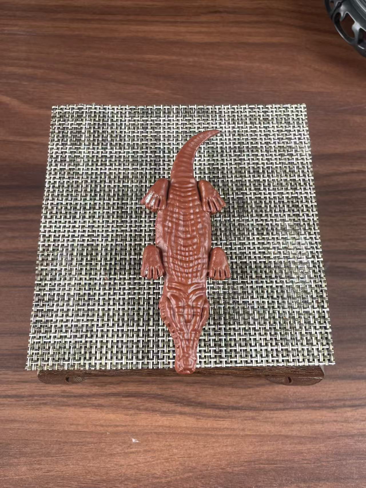 Chinese Yixing purple clay crocodile
