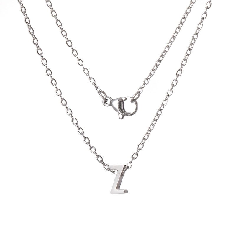 Titanium Steel Minimalist Plating Letter None Necklace