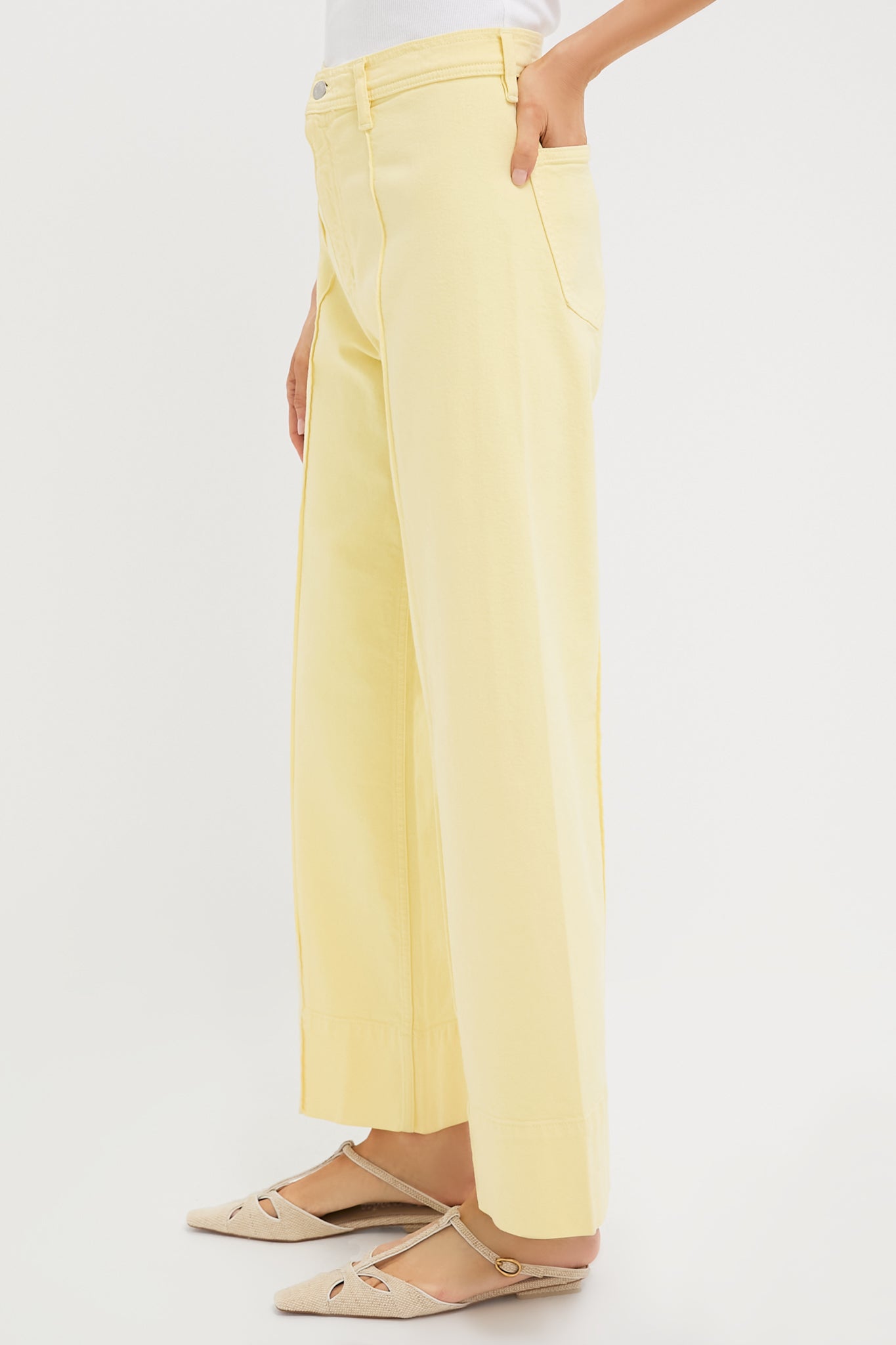 Buttercup Penny Ankle Pintuck High Rise Wideleg