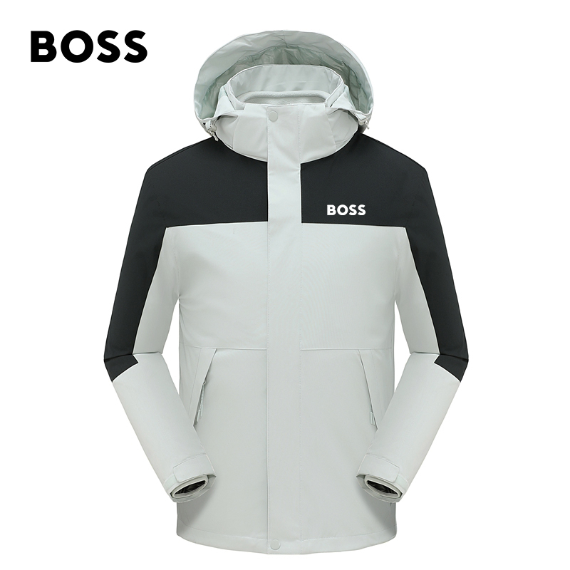 BOSS Teflon Luxury Three-in-one Removable Stormtrooper Waterproof and oil proof fleece outdoor CoatOSD