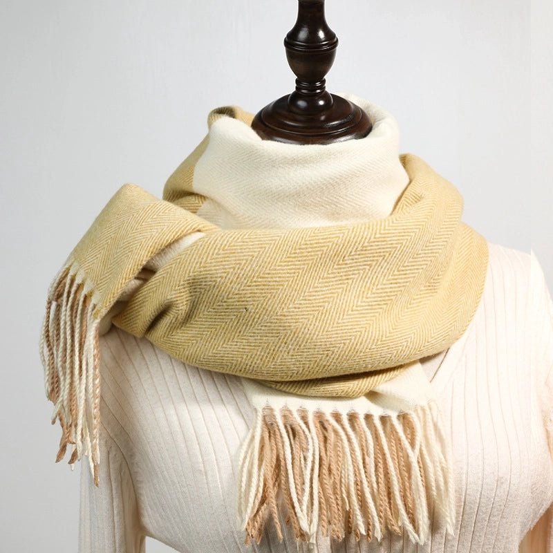 Women's Elegant Streetwear Tassel Polyester Tassel Scarf