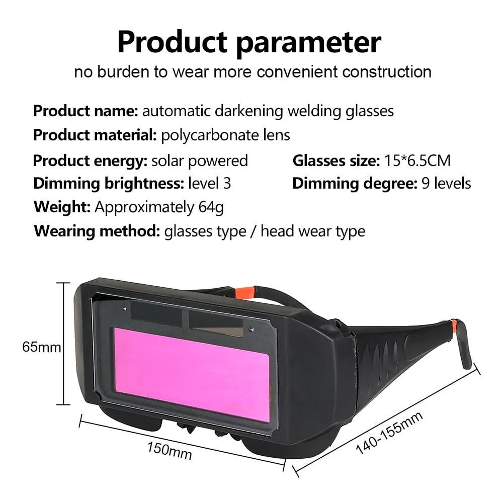 💝(2023 Father's Day Save 48% OFF)Auto Dimming Welding Glasses(With 5 lenses) 🔥 BUY 2 GET EXTRA 10% OFF