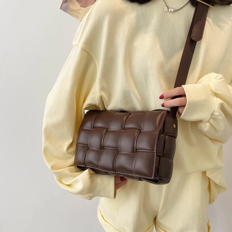 Fashion Solid Color Shoulder Crossbody Small Square Bag