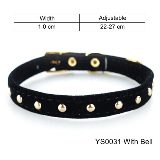 PU Leather Small Cat & Dog Collar