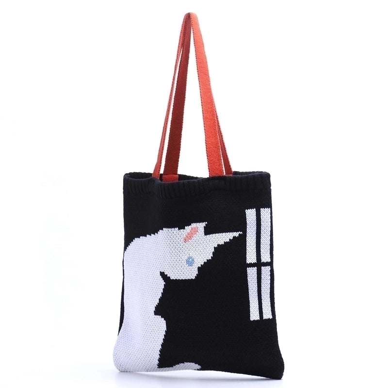 Women's Large Polyester Animal Cute Open Underarm Bag