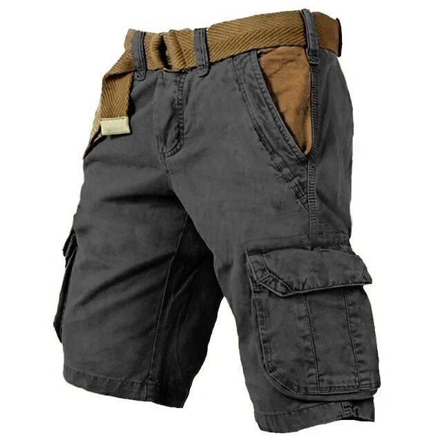8-Pack Men's Multi Pocket Plain Short