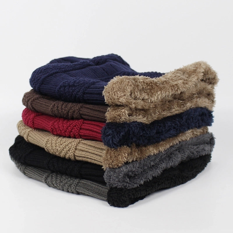 Unisex Basic Minimalist Twist Eaveless Wool Cap