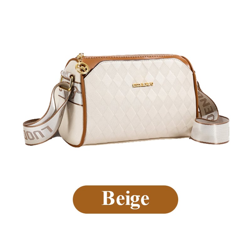 🔥Fashion Diamond Pattern Large Capacity 3-Layer Crossbody Bag💕