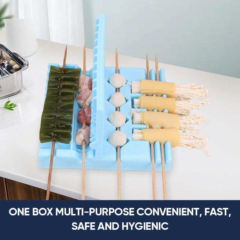 Multifonction BBQ Barbecue Meat Skewer Device Machine