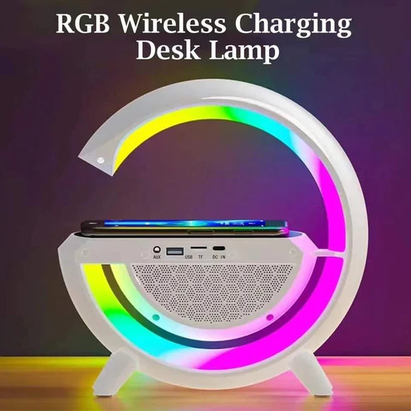 3in 1 Rainbow Light/Wireless Charger)Speaker