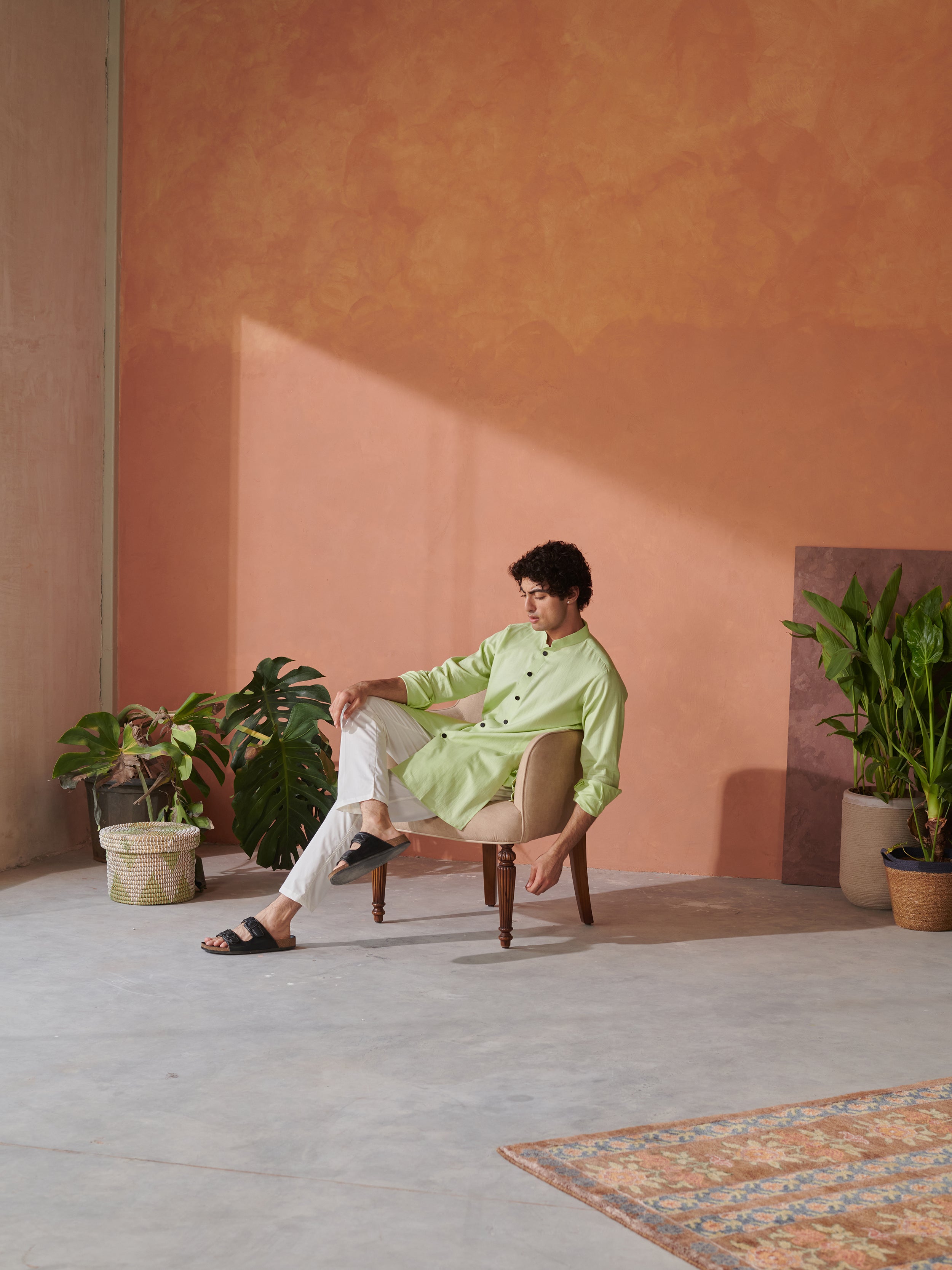 Sage Green Jodhpuri Kurta