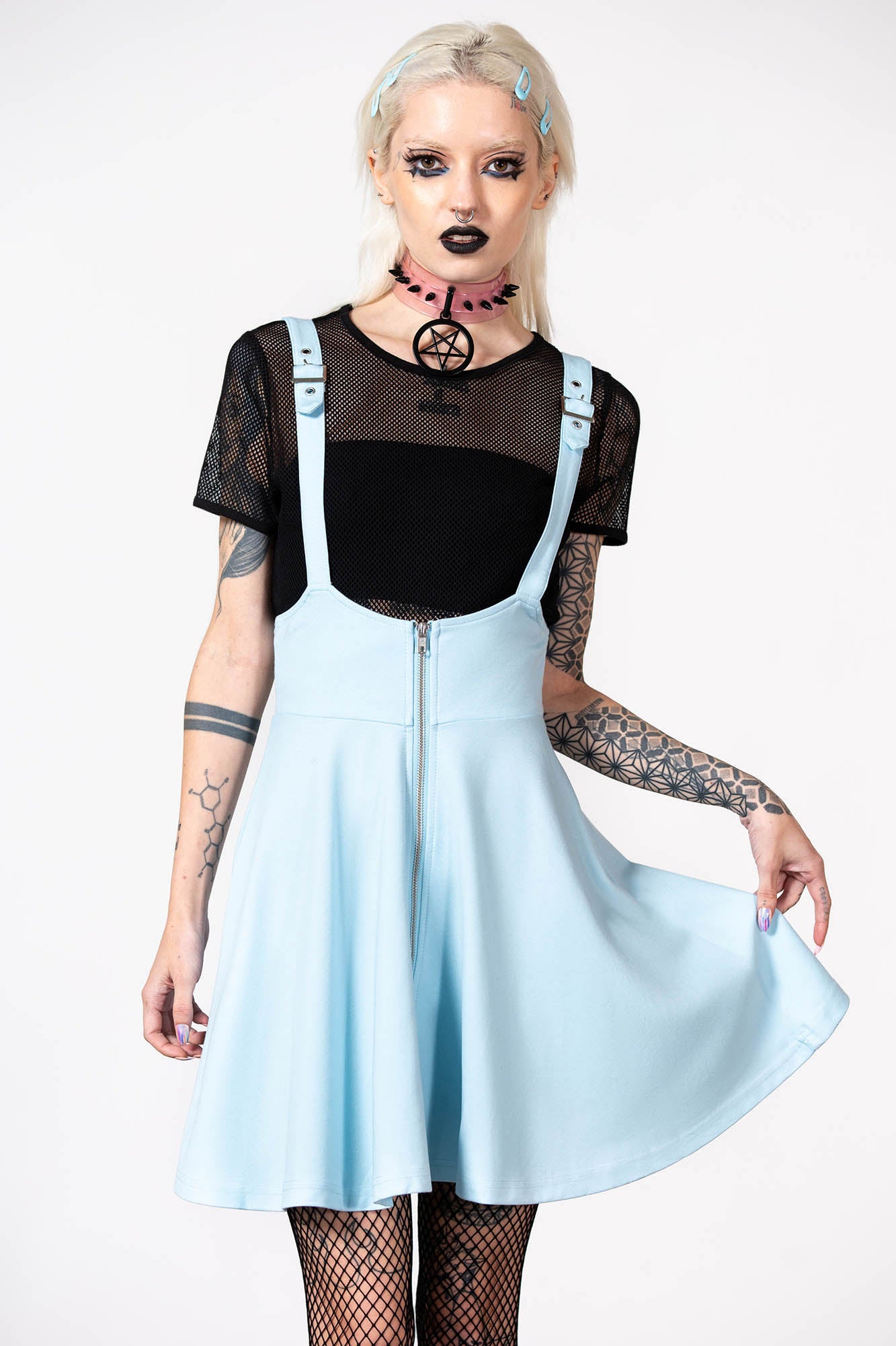 Suspend Me Statement Skirt [PASTEL BLUE]