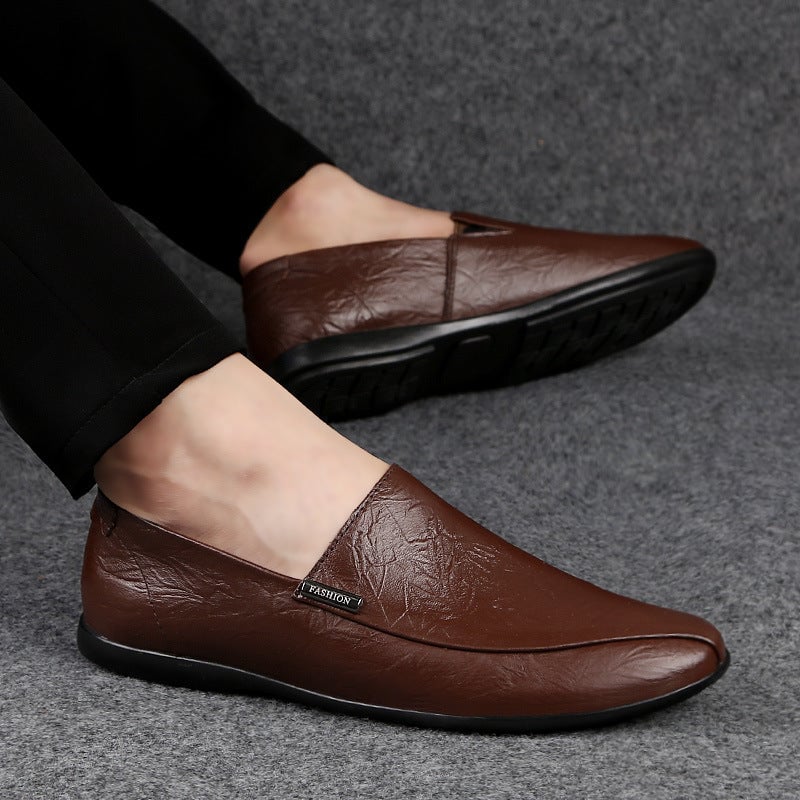 Men's Leather Low-top Trendy Casual Shoes
