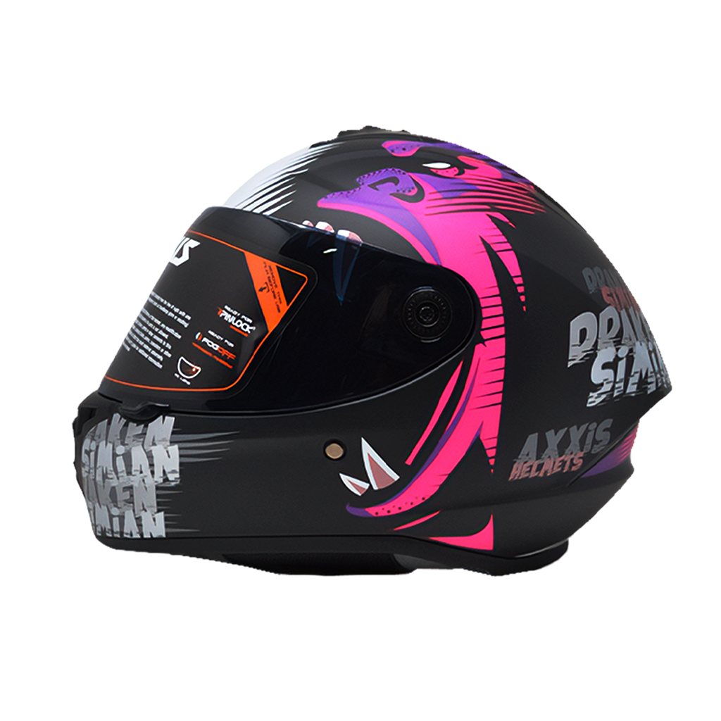 Casco Axxis Draken Simian Fushia