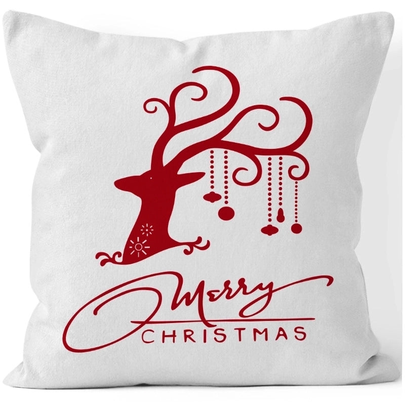 Fashion Christmas Tree Snowflake Short Plush Pillow Cases