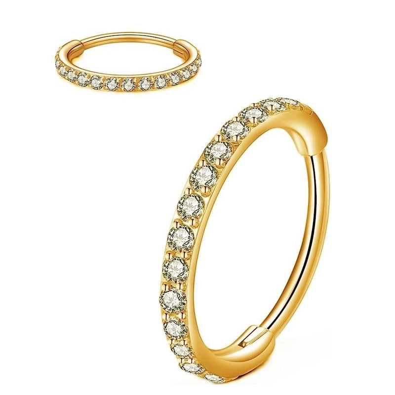1 Piece Nose Rings & Studs Minimalist Classic Style Star 304 Stainless Steel Inlay Zircon Nose Rings & Studs