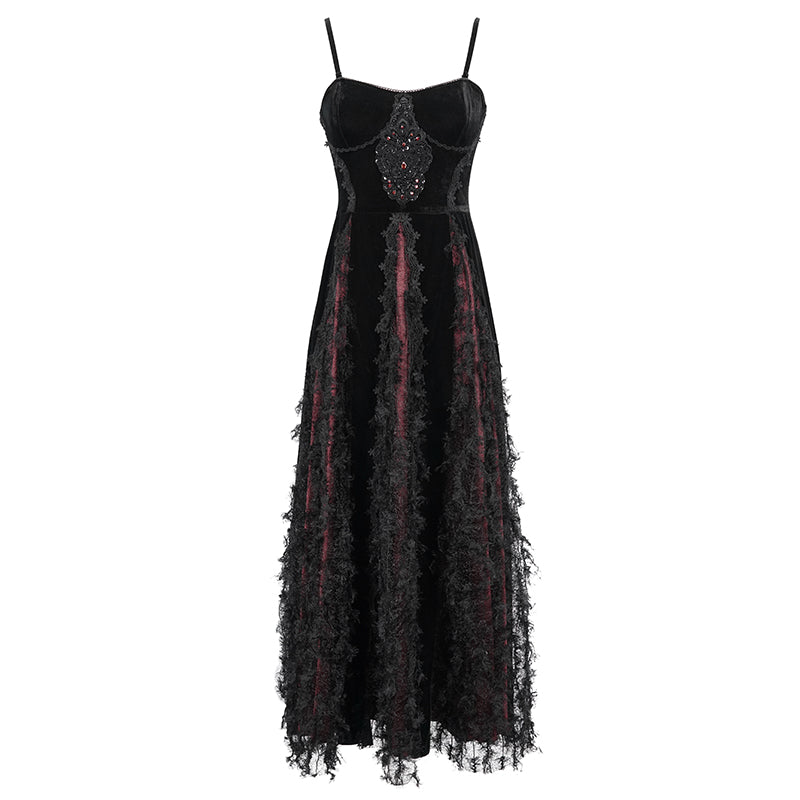 The Lady Burgundy Dress