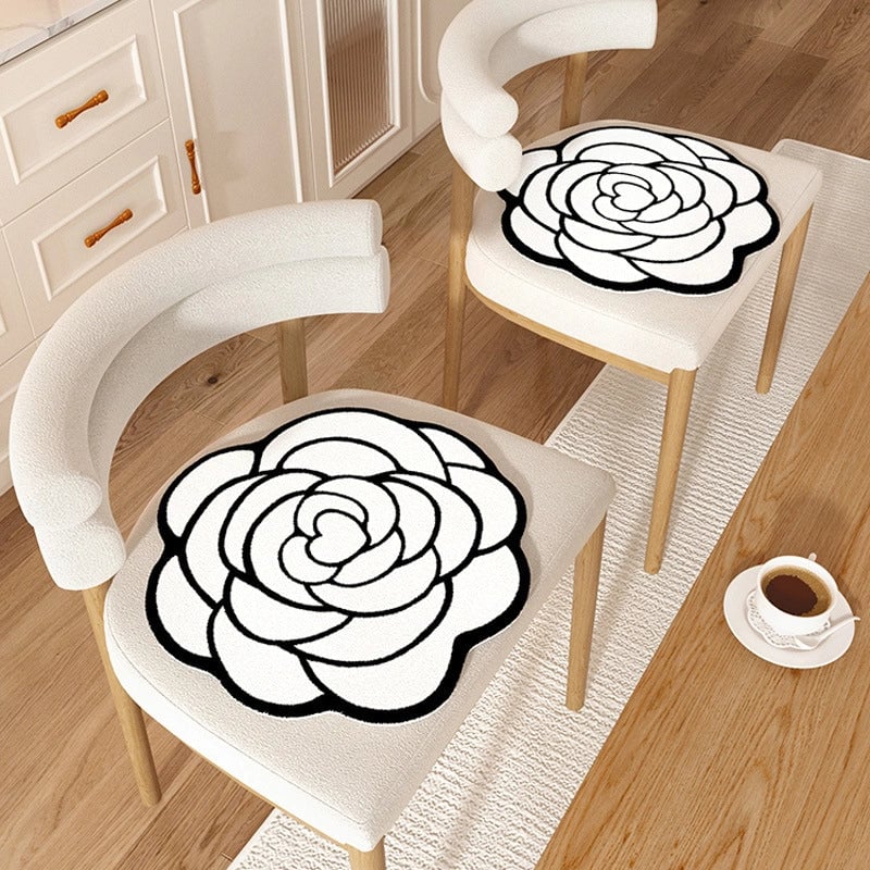 Casual Elegant Lady Flower Polyester Seat Cushion Couch & Sofa Decor