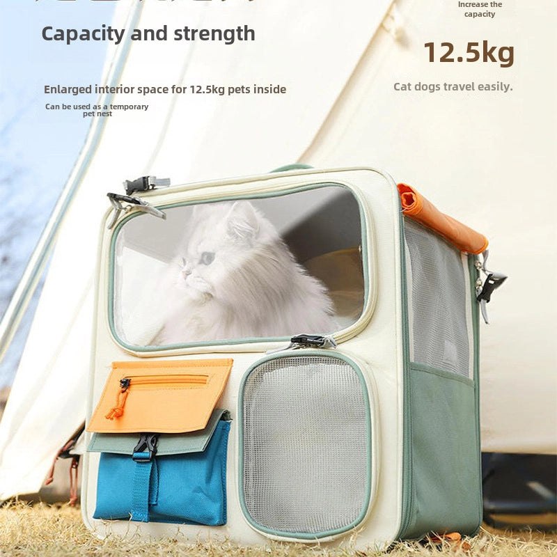 Cat Bag Portable Cat Backpack Pet Backpack Schoolbag Warm Car Artifact Dog Large Capacity Cat Box