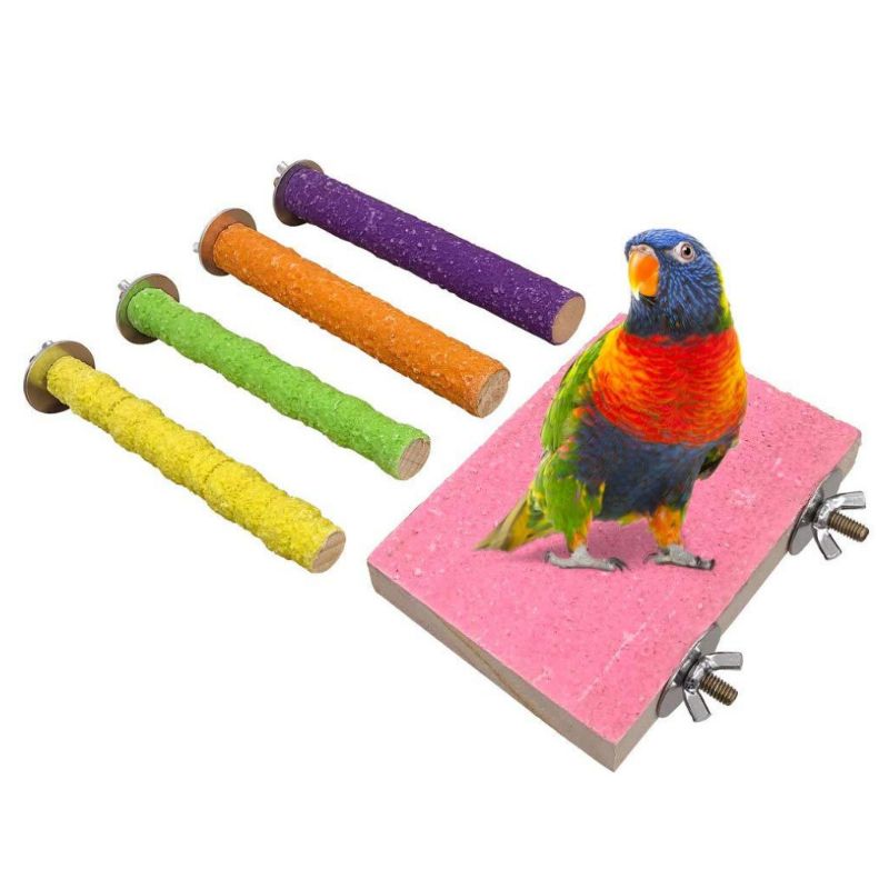 5 Pieces Wooden Stand With Claw Grinding Bar Foot Stick