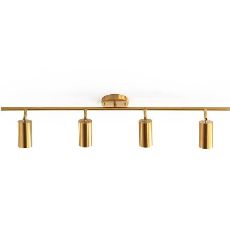 Asva 4 Heads | Brass Track Light