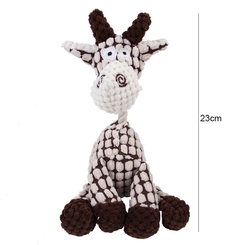 Donkey Shaped Corduroy Chew Toy For Dogs
